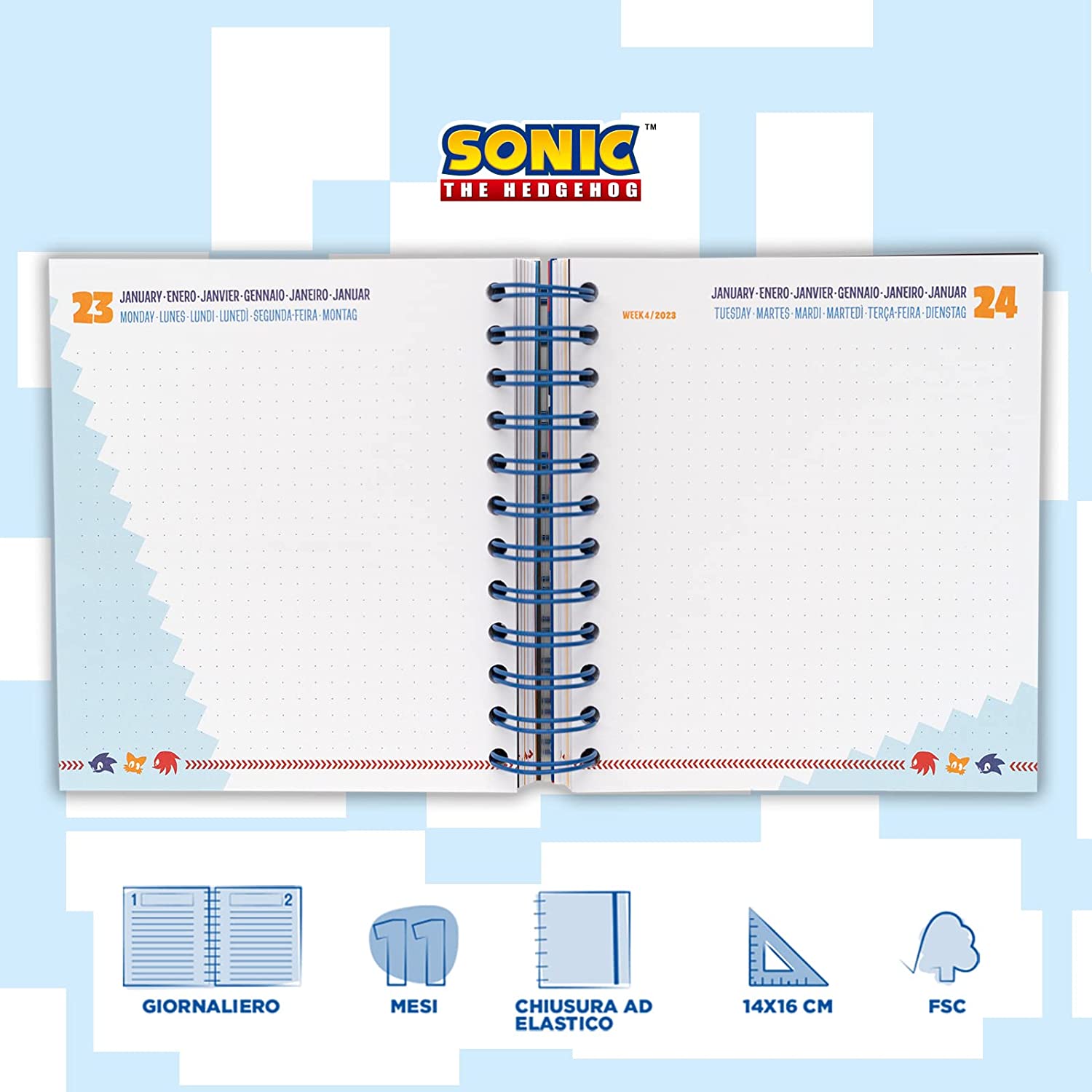 Grupo Erik: Diario Scuola 2022 2023 Sonic, Diario Scolastico Giornalie Con 11 Mesi 16x14cm Ideale Come Diario Sonic 2022 2023 Diario Scuola 2022 2023 Elementari O Diario Scuola 2022 2023 Medie Grupo Erik: Diario Scuola 2022 2023 Sonic, Diario Scolastico Giornalie Con 11 Mesi 16x14cm Ideale Come Diario Sonic 2022 2023 Diario Scuola 2022 2023 Elementari O Diario Scuola 2022 2023 Medie