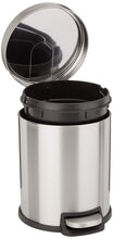 Carica l&#39;immagine nel visualizzatore di Gallery, AmazonBasics - Pattumiera rotonda con chiusura silenziosa, 5 l 5 l, Satin - Ilgrandebazar
