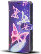 Carica l&#39;immagine nel visualizzatore di Gallery, Custodia per Samsung Galaxy S10 Plus, custodia a portafoglio ultrasottile in pelle + TPU con slot per carte di credito [funzione cavalletto] [chiusura magnetica] (Galaxy S10 Plus, farfalla blu libro)