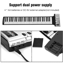 Carica l&#39;immagine nel visualizzatore di Gallery, Dilwe Roll Up Piano, Portable 61 Keys Rotolo di Mano per Tastiera... - Ilgrandebazar