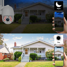 Carica l'immagine nel visualizzatore di Gallery, 1080P Videocamera sorveglianza Wi-Fi, Aottom Telecamera di Sorveglianza WiFi da Esterno e Interno, Movimento Allarme, Messaggio Push, 40M Visione Notturna, Audio a 2 Vie, APP CamHi per SD Card