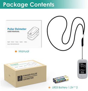 IDOIT 3 in 1 Saturimetro Professionale Pulsossimetro da dito con Letture Immediate Ossimetro per Saturazione di Ossigeno(SpO2), Frequenza Del Polso(PR) e Indice di Perfusione(PI)