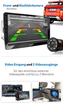 Carica l&#39;immagine nel visualizzatore di Gallery, XOMAX XM-2V1004 Autoradio con Schermo Touch Screen XXL regolabile Multicolore