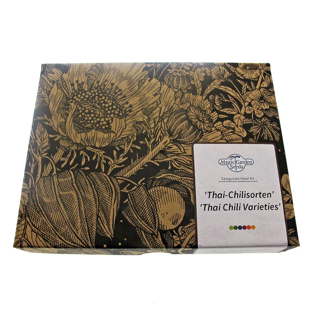Magic Garden Seeds Peperoncini Thai - Set di Semi Regalo con 3 varietà... - Ilgrandebazar