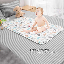 Carica l'immagine nel visualizzatore di Gallery, 3 Strati Cotone Impermeabile Bambino Urina Tampone Letto Fodera per Pannolini Pannolino Fasciatoio per Bambino Piccolo Bambini Adulti con Incontinenza 29.5x47.2Inch(Beige + Deer)