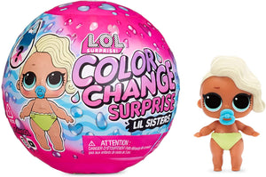 LOL Surprise Colour Change Lil Sisters - Bambola Surprise con 5 sorprese, divertenti effetti di cambio colore in Acqua Ghiacciata e Accessori alla moda. Bambole da collezione perfette dai 3 anni in su