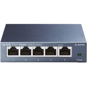 TP-Link TL-SG105 Switch 5 Porte Gigabit, 10/100/1000 Mbps, 5 Porte, Bianco - Ilgrandebazar