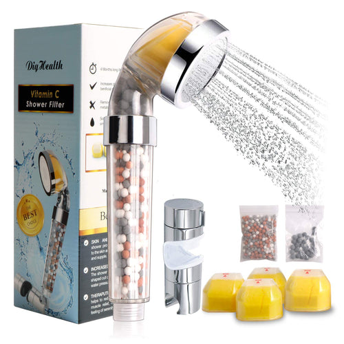 DigHealth Soffione Doccia con Vitamina C, Ionic Doccetta Filtro Alta... - Ilgrandebazar