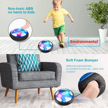 Carica l'immagine nel visualizzatore di Gallery, Set da Calcio Air Power con 2 Obiettivi, Giocattoli Ricaricabili Pallone da Calcio al Passaggio con luci a LED, pallone da calcio Air Power Hover per ragazze dei ragazzi Giochi all'aperto al coperto Blu