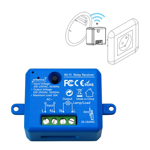 LoraTap Interruttore Smart WiFi Telecomando Timer Switch Wireless blue - Ilgrandebazar