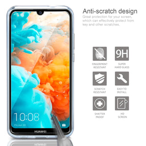 Leathlux Cover Huawei Y6 2019 Custodia + Pellicola Vetro Temperato, Morbido... - Ilgrandebazar