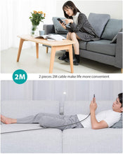 Carica l'immagine nel visualizzatore di Gallery, Nimaso Cavo USB C [2 Pezzi: 2m + 2m], Cavo USB Type-C Ricarica Rapida e Trasmissione Intrecciato in Nylon Compatibile per Samsung Galaxy S10 S9 S8 A7 A5 Note 8, Huawei P30 P20, Sony, LG, HTC ECC.