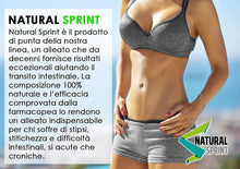 Carica l&#39;immagine nel visualizzatore di Gallery, NATURAL SPRINT,Transito Intestinale,Lassativo , Naturale,Dimagrante Forte,Stitichezza,Intestino Pigro,Metabolismo lento,controllo del peso,Ministero della Salute 72355