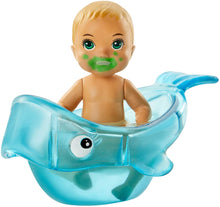Carica l&#39;immagine nel visualizzatore di Gallery, Barbie- Playset Pappa e Bagnetto con Bambola Bebè Cambia Colore e Accessori Giocattolo per Bambini 3+ Anni, GHV84