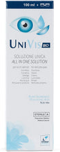 Carica l'immagine nel visualizzatore di Gallery, Univis Bio Soluzione Unica (con Acido ialuronico ed Aloe vera) per Lenti a contatto - 100 ml travel kit