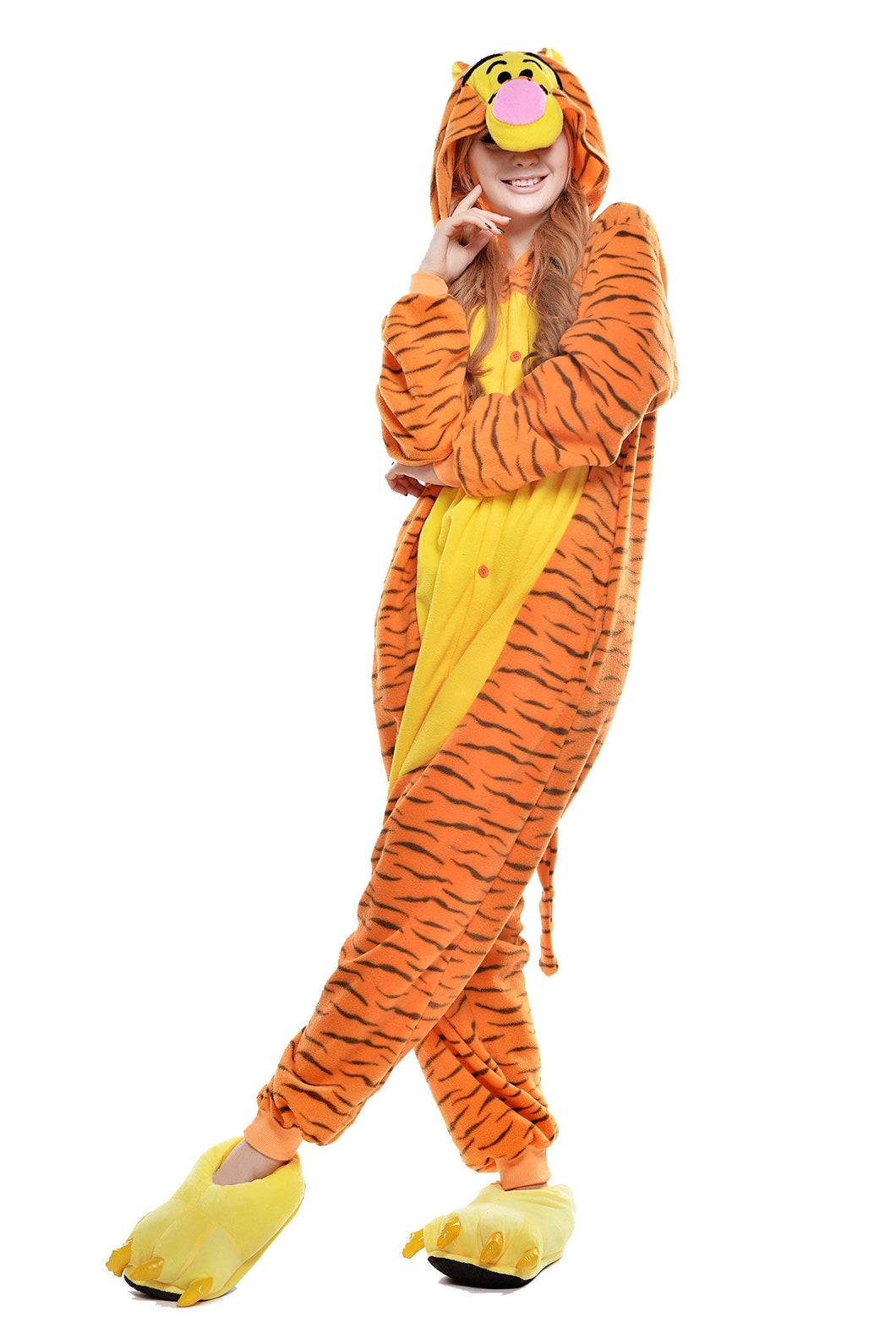 Unisex Adulti Animale Pigiama Onesies Homewear Festa Anime L, Tigger - Ilgrandebazar