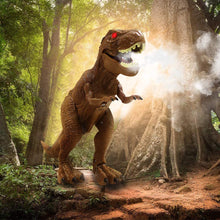 Carica l&#39;immagine nel visualizzatore di Gallery, Dinosauro Telecomandato Giocattolo Elettrico - LED Giocattoli di Dinosauro T-REX Realistici RC con Occhi Luminosi, Camminare, Ruggire, Spruzzare, Regalo Giocattolo Robot per Ragazzi Ragazze Bambini