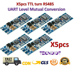 TECNOIOT 5pcs Ttl Turn RS485 485 to Serial UART Mutual Conversion Automatic... - Ilgrandebazar
