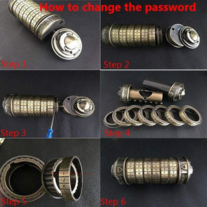 anbiwangluo da Vinci Code Mini Cryptex Romantico Regalo di Compleanno Bronze - Ilgrandebazar