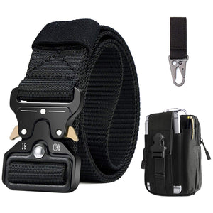 BESTKEE Cintura Tattica da Uomo 1,5" Regolabile in Nylon Stile Militare con...
