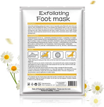 Carica l'immagine nel visualizzatore di Gallery, Maschera dei Piedi, LeSB 2 Paia Maschera Piedi Peeling Esfoliante, Maschera Piedi Esfoliante, Rimuovere Calli, la Pelle Morta e Odore Piedi, Rendere Piedi Morbidi (camomilla)