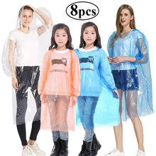 Carica l&#39;immagine nel visualizzatore di Gallery, Gudotra Pioggia Incappucciati Antipioggia Poncho con Cappuccino Giacche per... - Ilgrandebazar