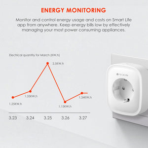 Presa Intelligente WiFi Smart Plug Spina Energy Monitor Bb-sp22-2-it