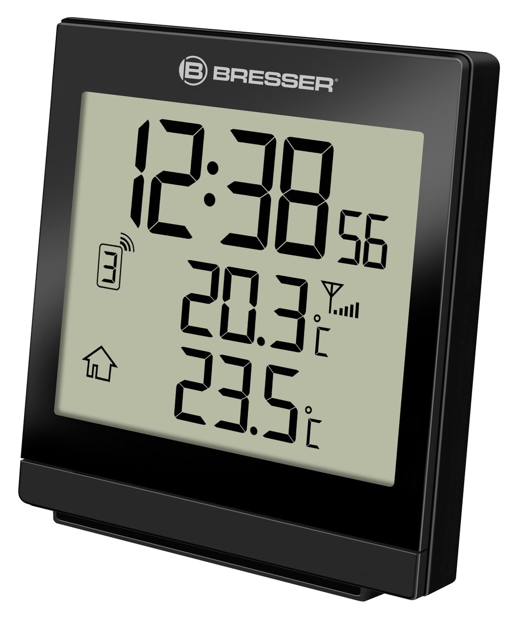 BRESSER - Temeo SQ, Termometro con rilevazione della Nero (schwarz) - Ilgrandebazar