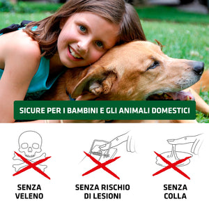 Gardigo® Set di 3 Trappole per Topi | Cattura i Roditori Vivi, Senza Ucciderli | Sicure per Bambini e Animali Domestici | Trappole per Topi Riutilizzabili e Igieniche | Per Uso Interno e Esterno