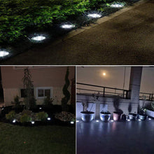 Carica l&#39;immagine nel visualizzatore di Gallery, Luci Solari Giardino 12 LED Lampade Led da Esterno, Bianco - Ilgrandebazar