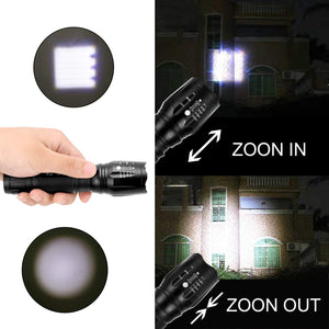 Torcia LED,JUNKER 2000 Lumen Torce elettriche portatili, Super luminoso... - Ilgrandebazar