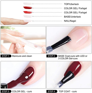 Anself 36 Colori Gel Unghie,Kit Smalto per Unghie per Manicure per Unghie Artistiche