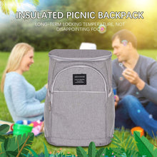 Carica l&#39;immagine nel visualizzatore di Gallery, Borsa Pranzo Borsa Termica Borsa Pranzo Grande Picnic Borsa a Prova di perdite con Tracolla Regolabile, Kit Pranzo per Campeggio, Pesca, Barbecue, 18L