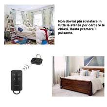 Carica l&#39;immagine nel visualizzatore di Gallery, Key Finder, cercatore Chiave Portachiavi Wireless con 4 riceventi, Pet Black - Ilgrandebazar