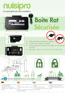 2 scatole di esca robusti per ratti l'esterno - Ilgrandebazar