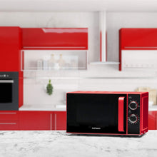 Carica l&#39;immagine nel visualizzatore di Gallery, Oursson Forno a Microonde Rosso con Sportello a Specchio MM2005/RD, 20 litri, 700 Watt, 4 anni di garanzia