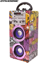 Carica l&#39;immagine nel visualizzatore di Gallery, DYNASONIC 025 -Cassa Bluetooth Altoparlante Karaoke 10W | Wireless portatile con microfono incluso | Lettore SD USB e lettore Mp3, Radio FM, Modello 1 [Classe di efficienza energetica A+]