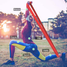 Carica l&#39;immagine nel visualizzatore di Gallery, Elastici Fitness (Set di 3), Bande Elastiche Fitness con 3 Livelli di Resistenza, Fasce Elastiche fitness Ideale per Pilates, yoga, Riabilitazione, Allenamento di Forza e Flessibilità, Stretching