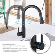 Carica l&#39;immagine nel visualizzatore di Gallery, Rubinetto da Cucina, Dalmo - DAKF8F, Miscelatore Cucina con Doccetta...