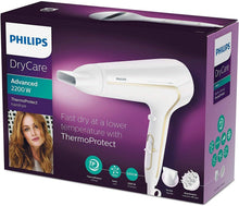 Carica l&#39;immagine nel visualizzatore di Gallery, Philips HP8232/00 ThermoProtect Ionic Asciugacapelli, 2200 W, Bianco