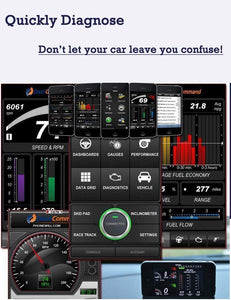 OUNDEAL OBD2 WiFi Auto Code Lettore, Diagnosi Scansione Strumento con 3000... - Ilgrandebazar