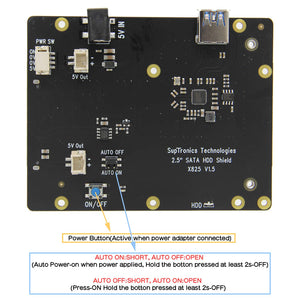 Raspberry Pi 4 SATA, raspberry 4 Modello B X825 da 2.5 pollici SATA... - Ilgrandebazar