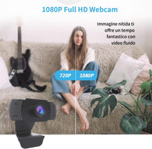 Carica l'immagine nel visualizzatore di Gallery, wansview Webcam 1080P con Microfono, PC Laptop Desktop Computer USB 2.0 Full HD Webcamera con Clip Regolabile per Videochiamata, Studi, Conferenze, Registrazione e Giochi