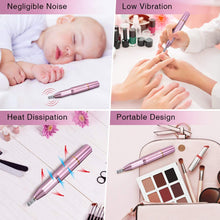 Carica l&#39;immagine nel visualizzatore di Gallery, Fresa Unghie Elettrica, GLAMADOR Trapano Elettrico per Unghie Kit, Trapani e accessori elettrici per manicure, Professionale Portatile per Ricostruzione Unghie Manicure e Pedicure, 20000 Giri, Rosa