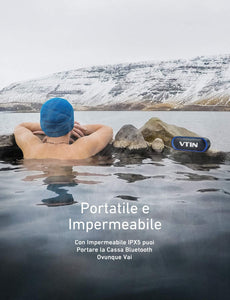 VTIN R4 Cassa Bluetooth 10W Altoparlante Bluetooth 24 Ore Playtime,Bluetooth 5.0 Speaker Portatile Connessione Stabile,Batteria Forte,Impermeabile IPX5,Vivavoce,Supporto TF Carda e 3.5mm Audio
