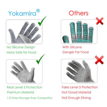 Carica l&#39;immagine nel visualizzatore di Gallery, yokamira Guanti Antitaglio, Certificato EN 388, Protezione di Livello Medium - Ilgrandebazar