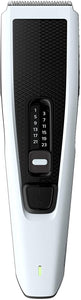 Philips Tagliacapelli HC3518/15 serie 3000 Tecnologia Trim n Flow, lame DualCut 13 lunghezze 0,5-23mm Bianco