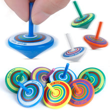 Carica l'immagine nel visualizzatore di Gallery, LISOPO 15 trottole in legno, giocattolo colorato, per feste di compleanno per bambini