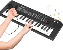 Carica l&#39;immagine nel visualizzatore di Gallery, m zimoon 37 Tasti Tastiera Elettronica, Pianoforte per Bambini Portatile Mini Tastiera Musicale con Microfono Giocattoli Musicali Educativi Regali per 3-8 Anni Ragazze Ragazzi Principianti