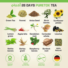 Carica l&#39;immagine nel visualizzatore di Gallery, Dual 28 Days Detox Tea - Tè Disintossicazione |Per la Perdita di Peso|Tè Dimagrante E Purificante|Tè Per La Dieta E Per La Perdita Di Grasso|Alimentare Naturale|Tè A Foglia Sfusa|Made In Germany| 85g